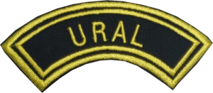 Brodeerattu kaarimerkki Ural